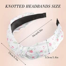 Bandeau floral noué obeoby vert arrière vue