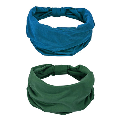 Bandeau GiLi élargi couleur vert foncé vue de face