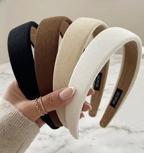 Bandeau Huachi noir pour femmes, vue de face