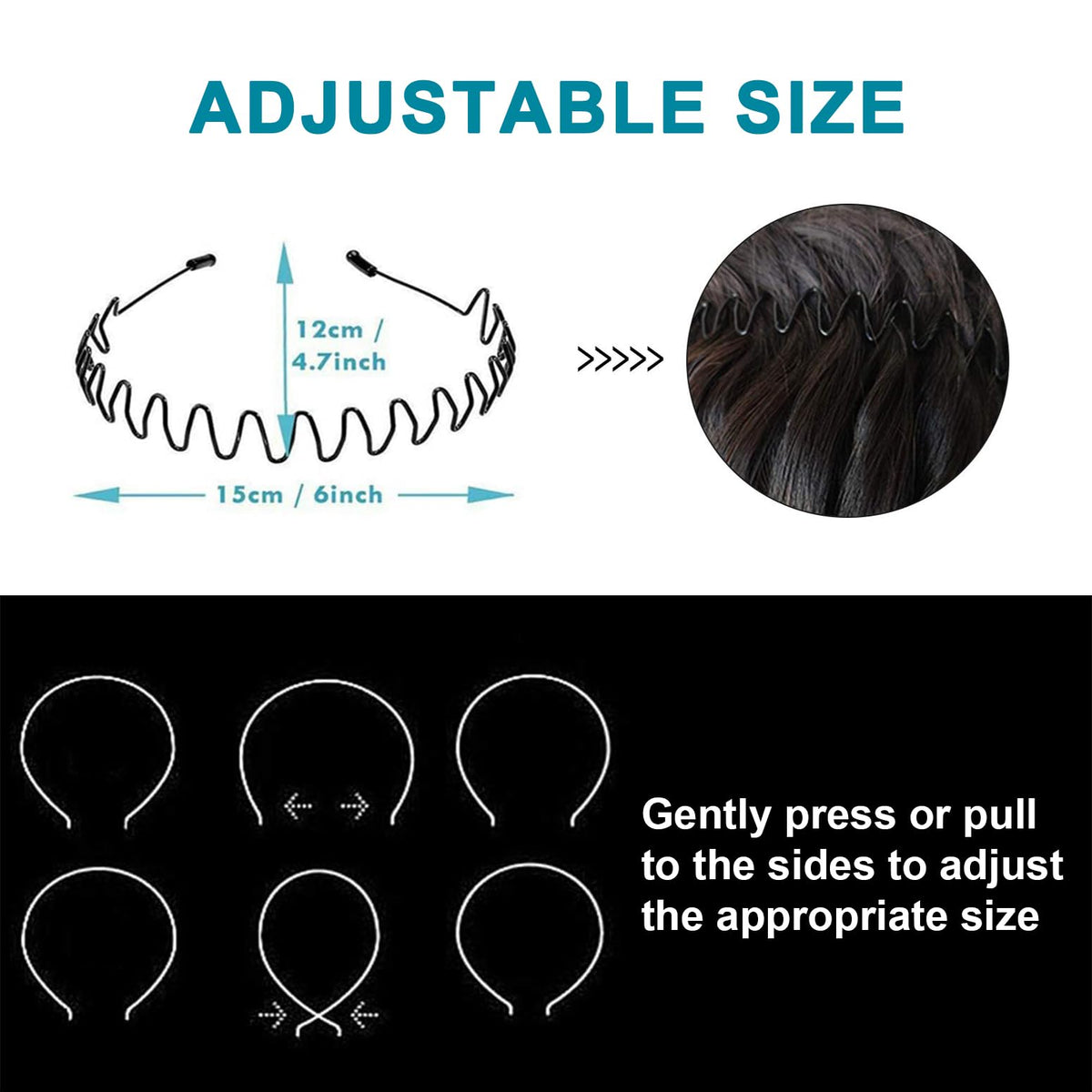 Bandeau KELUBATU ajustable porté par un homme