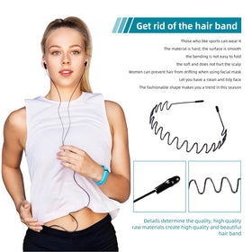 Bandeau KELUBATU ajusté sur une tête avec cheveux longs