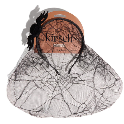 Bandeau Kitsch noir avec voile araignée vu de face