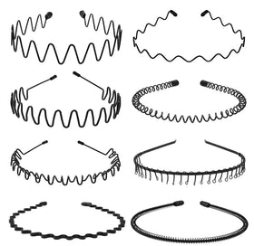 Bandeau métallique KELUBATU modèle wavy vue de face