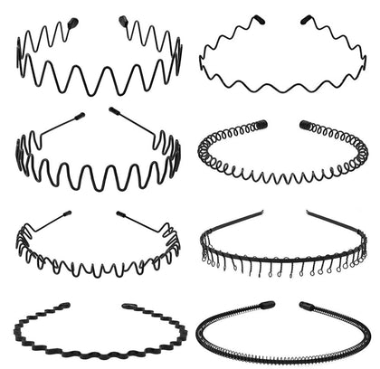 Bandeau métallique KELUBATU modèle wavy vue de face