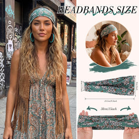 Bandeau noué en polyester, modèle réversible