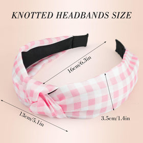 Bandeau noué Obeoby rose rayé, emballage cadeau