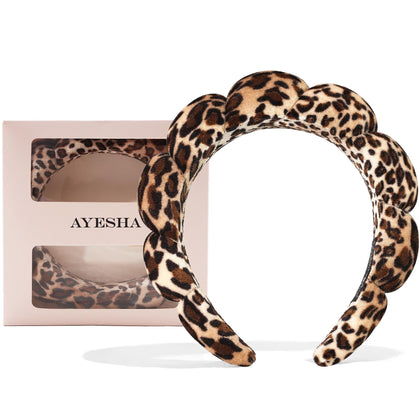 Bandeau spa Ayesha en éponge douce vue de face