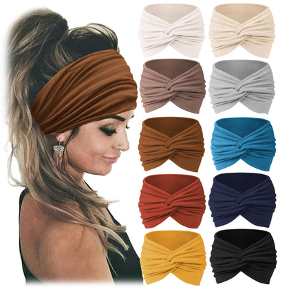 Bandeau turban Jesries couleur rose clair vue de face