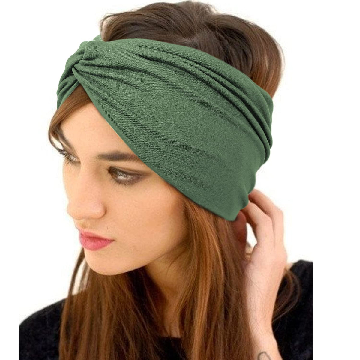 Bandeau turban Jesries en action durant un entraînement sportif