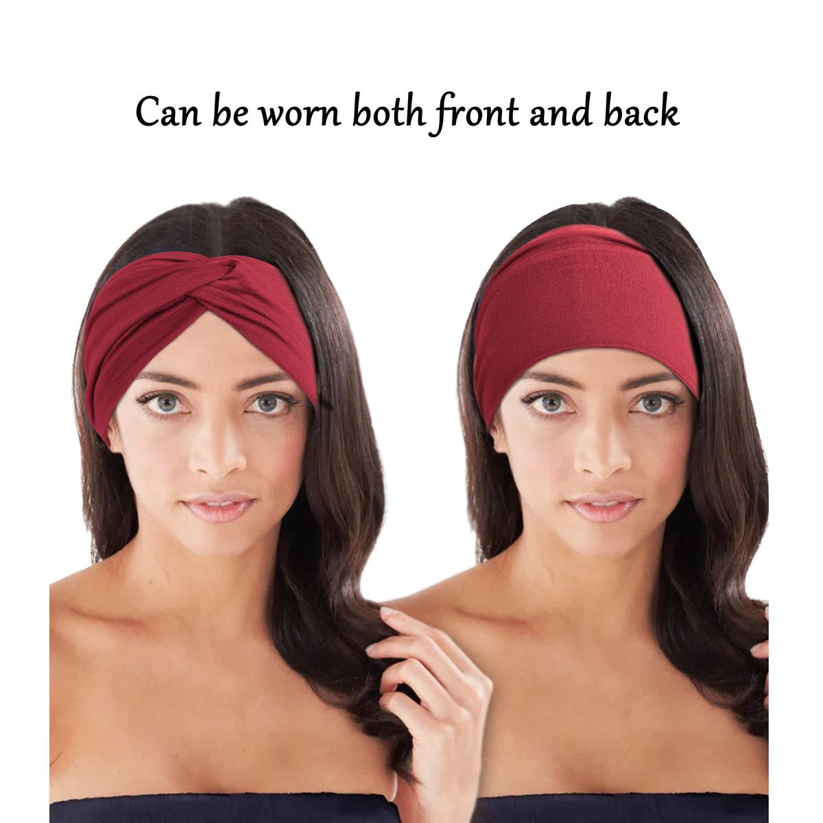 Bandeau turban Jesries porté par une femme lors d'une sortie