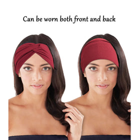 Bandeau turban Jesries porté par une femme lors d'une sortie