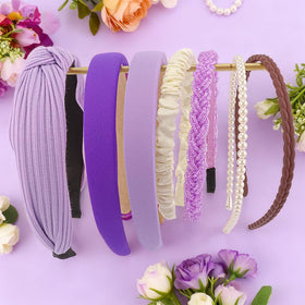Bandeau violet en mousse AHONEY avec un design vintage