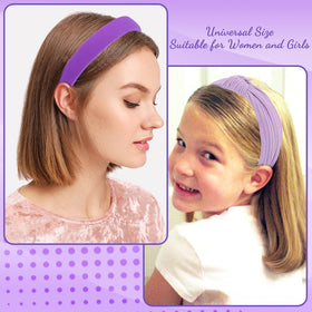 Bandeau violet noué AHONEY porté par une femme