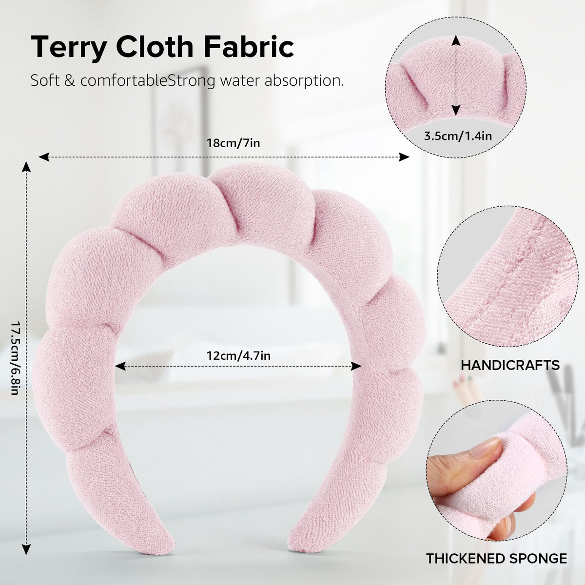 Bandeau Ztomine en éponge pour le maquillage