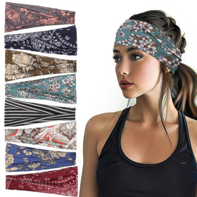 Bandeaux obeoby Boho 8 pièces avec imprimés colorés