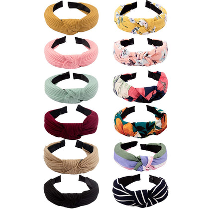 Bandeaux VELSCRUN 12 pièces en différents motifs colorés