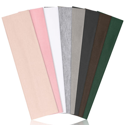 Bandeaux Ztomine en coton doux, ensemble de 8 pièces avec différentes couleurs