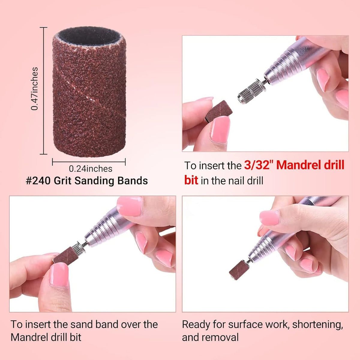 Bandes abrasives MelodySusie sur un mandrin