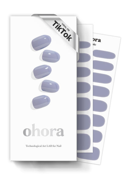 Bandes de vernis semi-cuites ohora N Cream Cloud couleur violet