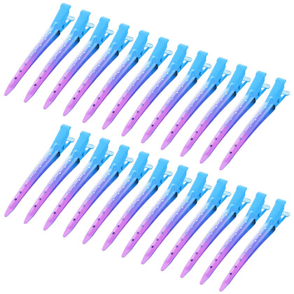 Bantoye clips à bec de canard bleu dégradé vue de face
