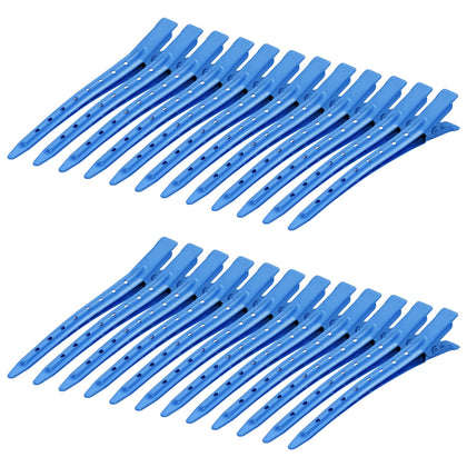 Bantoye clips en métal bleu foncé, vue de face