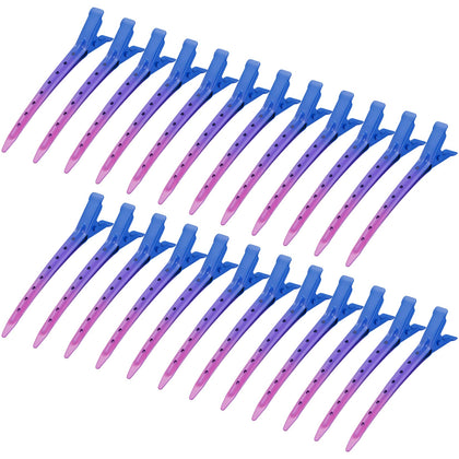 Bantoye clips en métal bleu profond vue de face