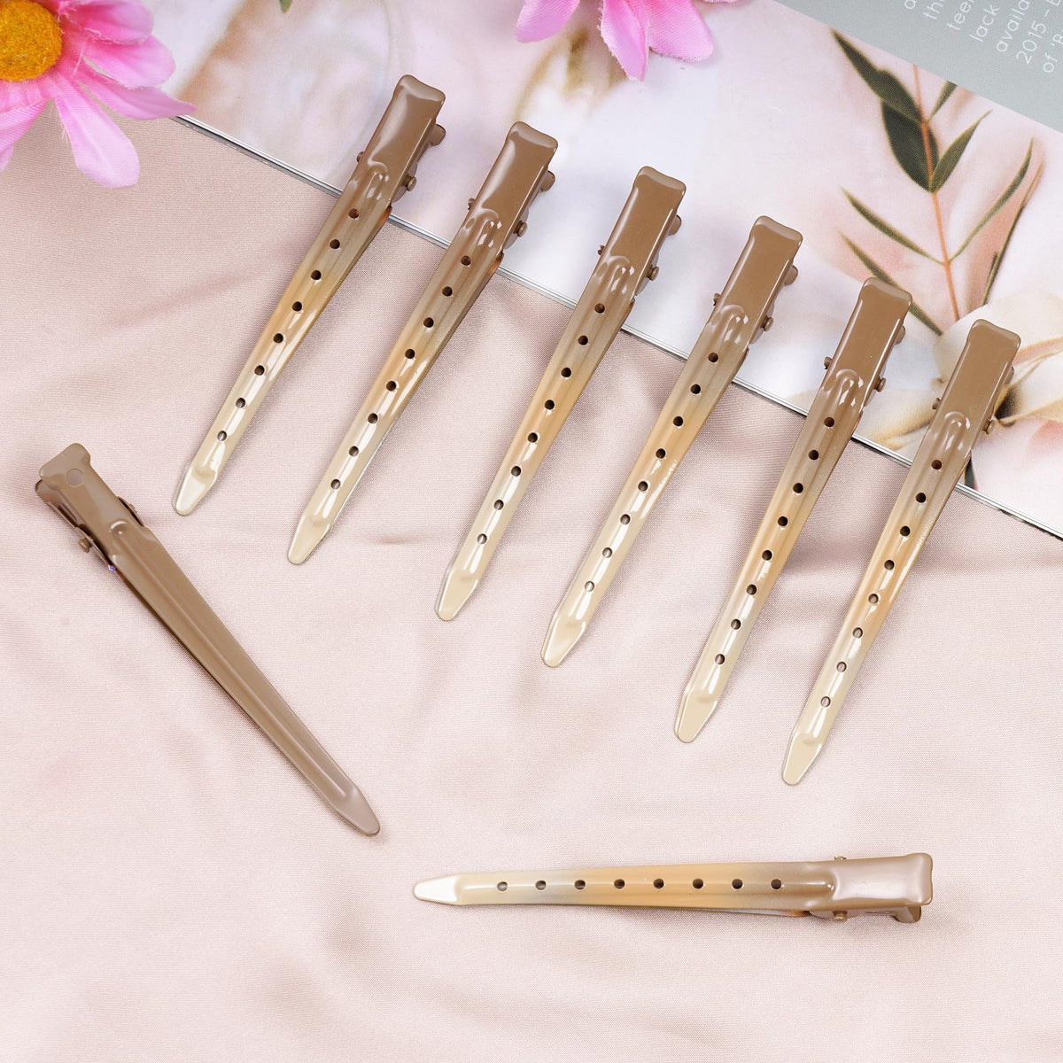 Bantoye clips en métal utilisés pour sectionner les cheveux