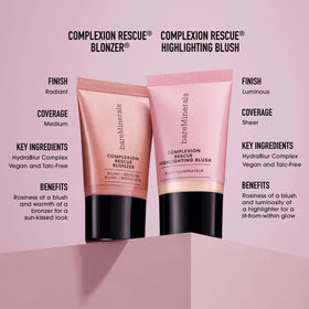 bareMinerals Blonzer Liquide Kiss Of Pink 30g en usage