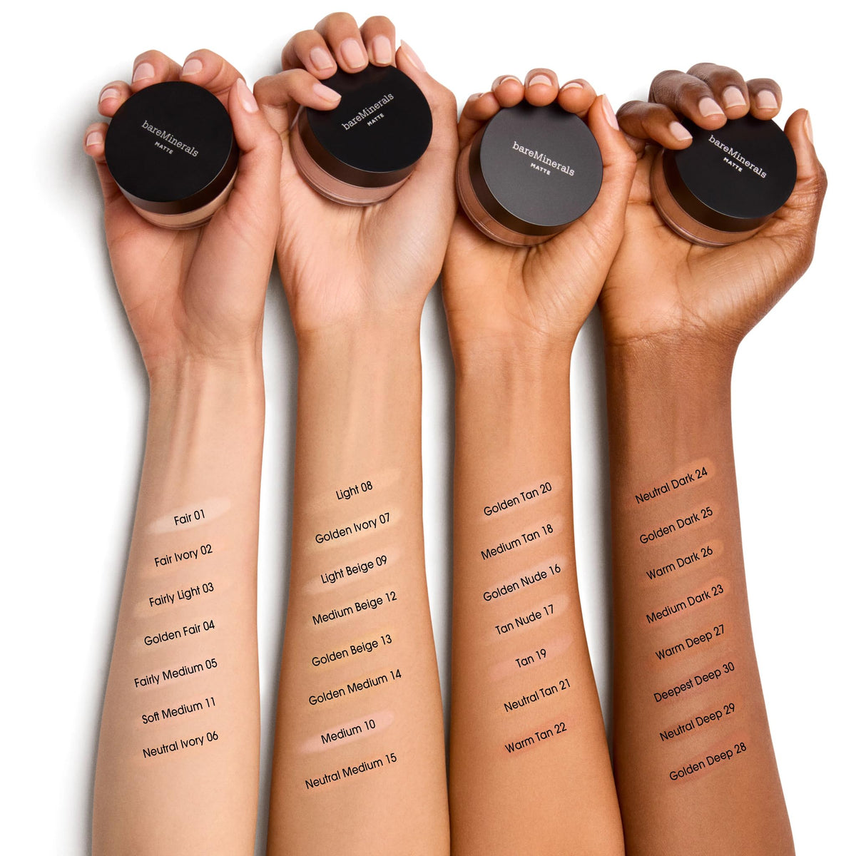 bareMinerals Fond de Teint Minéral Mat SPF 15 11 Medium avec accessoires de beauté