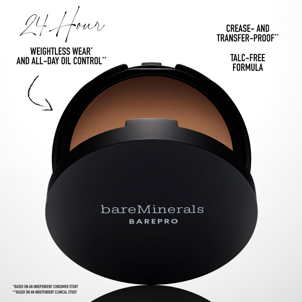 bareMinerals Fond de teint poudre compacte 24H Light 25 Warm avec effet mat