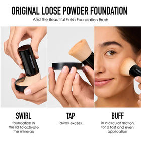 bareMinerals Fond de Teint Poudré Libre Golden Beige 13 texture poudre