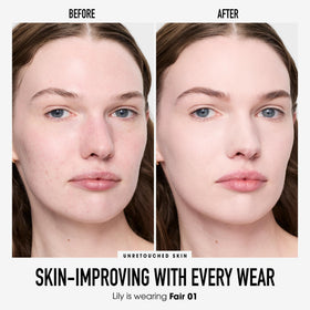bareMinerals Fond de Teint Poudré ouvert avec poudre visible