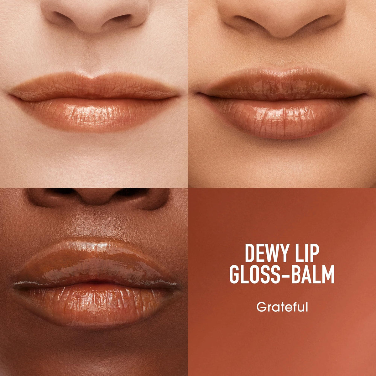 bareMinerals Gloss-Balm Grateful 9g application sur les lèvres