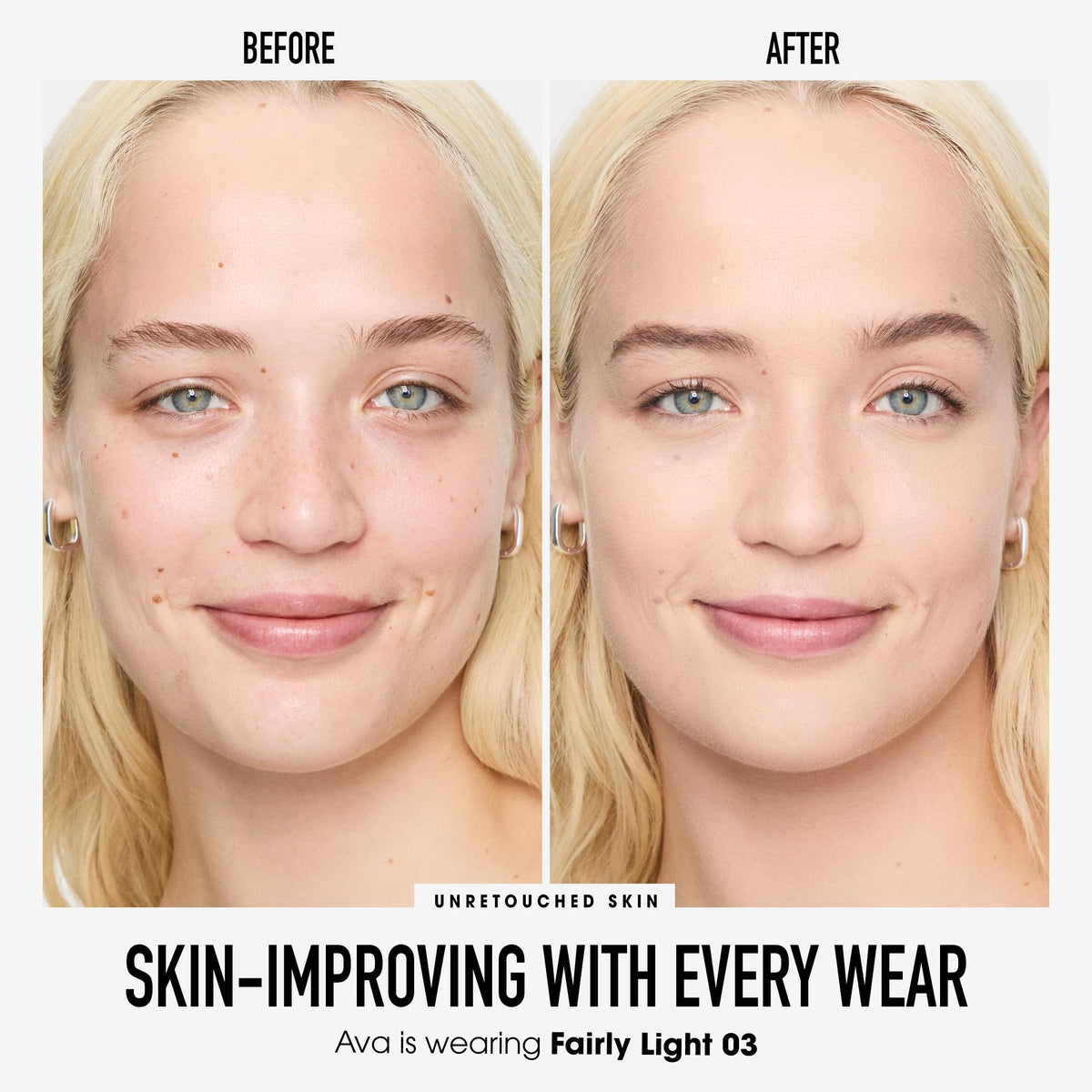 bareMinerals Poudre Minérale Libre SPF 15 50g avec application sur la peau