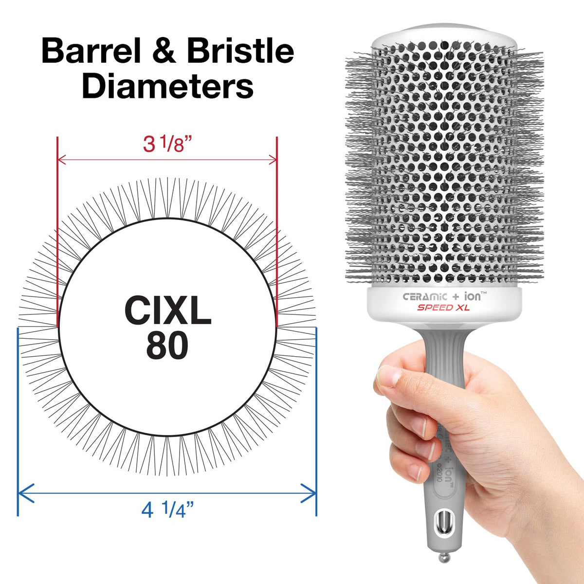 Baril de la brosse thermique Olivia Garden avec pic de sectionnement