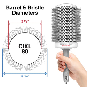 Baril de la brosse thermique Olivia Garden avec pic de sectionnement