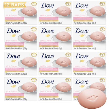 Barre de savon Dove Beauté Rose vue de face