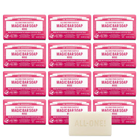 Barres de savon Dr. Bronner's Pure-Castile Rose, emballage recyclable
