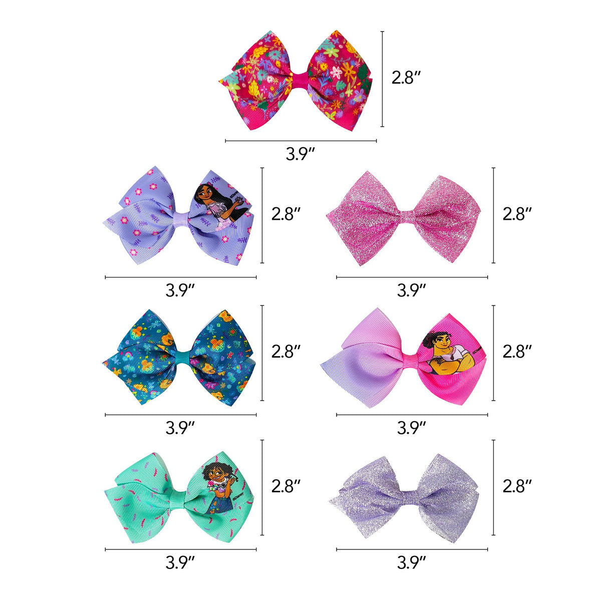 Barrettes Disney Encanto sur carte d'affichage