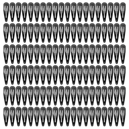 Barrettes noires métalliques SWSTINLING 2 pouces, paquet de 120 pièces