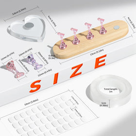 Base en forme de cœur du support d'ongles modelones