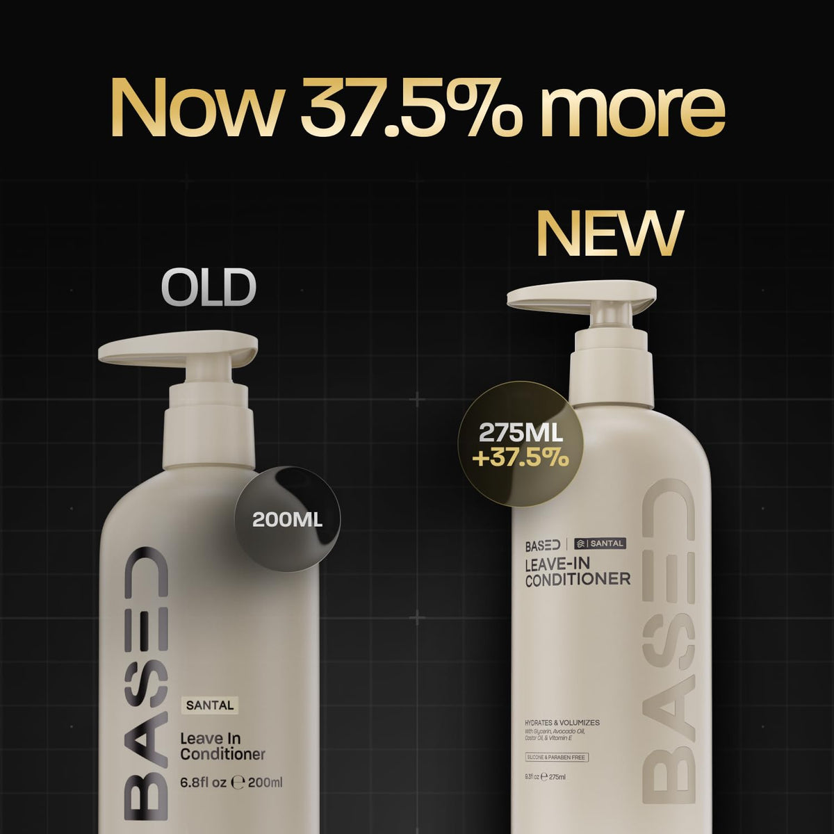 BASED BODYWORKS Après-Shampooing Sans Rinçage 200 ml arrière