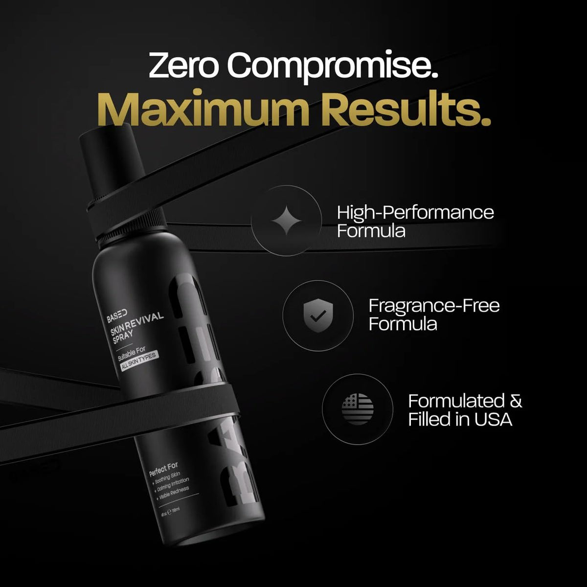 BASED BODYWORKS Spray Revitalisant Acide Hypochloreux 120 ml avec arrière-plan neutre