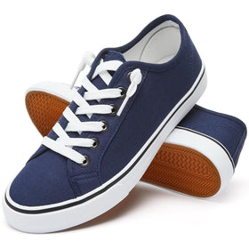 Baskets XRH Femme Navy en toile vue de face