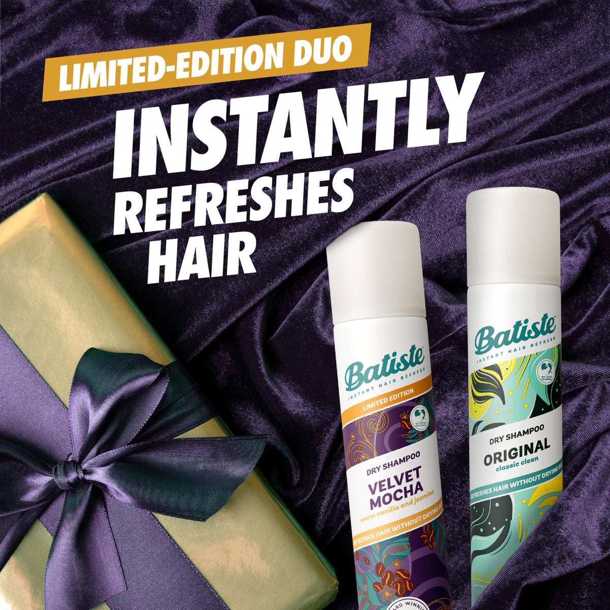 Batiste Duo de Shampooing Sec, canette Original, vue arrière