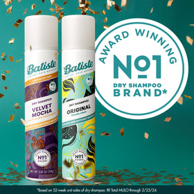 Batiste Duo de Shampooing Sec, canette Velvet Mocha, vue latérale