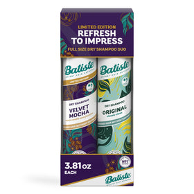 Batiste Duo de Shampooing Sec Édition Limitée Velvet Mocha et Original, pack avant