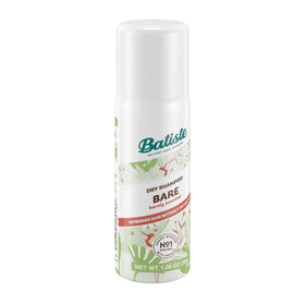 Batiste Shampoo Sec Mini Voyage avec arrière-plan de salle de bain