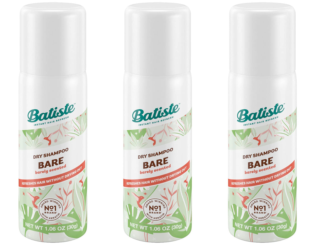 Batiste Shampoo Sec Mini Voyage Pack de 3 en vue de face