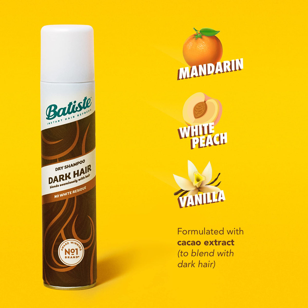Batiste Shampoo Sec Tanné flacon de dos